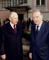 Il Presidente Ciampi con il Presidente della Repubblica Portoghese Josè Sampaio a Palazzo Belèm