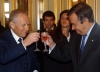 Il Presidente Ciampi con il Primo Ministro Portoghese Antonio Guiterres durante la colazione a Palazzo Foz.