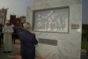 Il Presidente Ciampi sosta davanti al Monumento che ricorda le Vittime dell'Eccidio del Padule di Fucecchio.