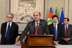 Pier Luigi Bersani, Luigi Zanda e Roberto Speranza - Gruppi parlamentari del Senato e della Camera "Partito democratico"