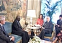 Incontro del Presidente Giorgio Napolitano con il Direttore Generale della FAO Jacques Diouf