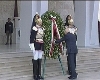Il Presidente della Repubblica Giorgio Napolitano depone una corona d'alloro sul Sacrario dei Caduti d'Oltremare