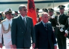 Visita in Albania - Il Presidente Ciampi con il Presidente della Repubblica di Albania Rexhep Mejdani.