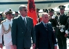 Visita in Albania - Il Presidente Ciampi con il Presidente della Repubblica di Albania Rexhep Mejdani.
