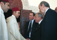 Intervento ai Funerali di Stato del Re del Marocco Hassan II - Il Presidente Ciampi con Mohammed VI, erede al Trono.