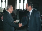 Cerimonia inaugurale del Prix Italia - Il Presidente Ciampi con il Presidente della RAI Prof. Roberto Zaccaria