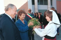 Visita alla Regione Abruzzo - Il saluto della città al Presidente Ciampi