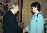 Incontro con il Presidente della Confederazione Svizzera Signora Ruth Dreyfuss.