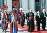 Visita ufficiale alla Santa Sede - Il Presidente Ciampi al termine della visita ufficiale.