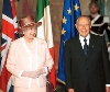 S.M. la Regina Elisabetta II e il Presidente della Repubblica Carlo Azeglio Ciampi  al Quirinale.