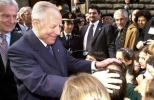  Il Presidente Ciampi al suo arrivo alla Regione Toscana.