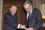 Il Presidente Ciampi incontra in Prefettura il Presidente del Consiglio dei Ministri Giuliano Amato.