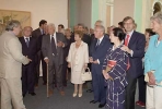 Il Presidente Ciampi con la Signora Franca durante la visita alla Mostra Balthus