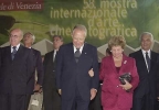 Il Presidente Ciampi insieme alla moglie Franca al termine della rassegna d'Arte Cinematografica