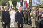 Il Presidente Ciampi al suo arrivo a Porta san Paolo per la cerimonia commemorativa della Difesa di Roma