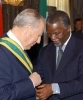 Il Presidente Ciampi riceve, dal Presidente della Repubblica del Sud Africa Thabo Mbeki, il conferimento della Prima Classe dell'Ordine della Buona Speranza.