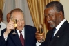 Brindisi tra il Presidente Ciampi ed il Presidente della Repubblica del Sud Africa Thabo Mbeki, in occasione del pranzo ufficiale a PalazzoTuynhuys