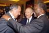 I Presidenti Ciampi e Mbeki con Savona al ricevimento di commiato
