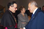 Il Presidente Ciampi con l'Arcivescovo di Ferrara-Comacchio S.E. Rev.ma Mons. Carlo Caffarra
