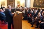 Il Presidente Ciampi durante il suo intervento in occasione dell'incontro con le Autorità istituzionali, politiche, civili, e militari ed i Sindaci della Provincia di Ravenna