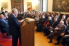 Il Presidente Ciampi durante il suo intervento in occasione dell'incontro con le Autorità istituzionali, politiche, civili, e militari ed i Sindaci della Provincia di Ravenna
