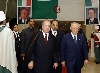 Il Presidente Ciampi, con il Presidente Karim Younes, al suo arrivo nella sede dell'Assemblea Popolare Nazionale.