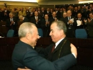 Il Presidente Ciampi con il Presidente dell'Assemblea Popolare Nazionale, Karim Younes, al termine dell'allocuzione del Capo dello Stato Italiano.