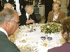 Il Presidente Ciampi con la moglie Franca durante la colazione offerta in loro onore dalle LL.M. il Re Alberto II e la Regina Paola del Belgio al Castello di Laeken.