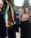 Il Presidente Ciampi rende omaggio al Sacrario, nel 60° anniversario della battaglia.