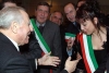 Il Presidente Ciampi tra i Sindaci della Provincia al termine del suo intervento al Teatro Comunale "Antonio Garau"