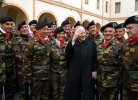 Il Presidente Ciampi con i militari della Brigata Sassari alla Caserma "La Marmora".
