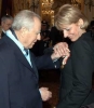Il Presidente Ciampi consegna la Medaglia d'Oro al Valor Civile alla memoria alla Signora Gemma Capra, vedova del Commissario Capo di P.S. Luigi Calabresi.