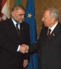 Il Presidente Ciampi con Stepan Mesic, Presidente della Repubblica di Croazia.