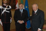 Il Presidente Ciampi accoglie Stepan Mesic, Presidente della Repubblica di Croazia.