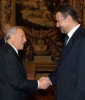 Il Presidente Ciampi accoglie Branko Crvenkovski, Presidente della Repubblica di Macedonia.
