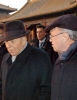 Il Presidente Ciampi con il Ministro per i Beni e le Attività Culturali, durante la visita al Padiglione della Suprema Armonia nella città Proibita.