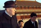 Il Presidente Ciampi durante la  visita alla Città Proibita.