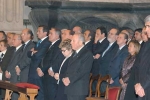 Il Presidente Ciampi insieme alla moglie Franca alla Messa di preghiera per sua Santit&#224; Giovanni Paolo II