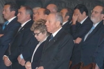 Il Presidente Ciampi insieme alla moglie Franca alla Messa di preghiera per sua Santit&#224; Giovanni Paolo II