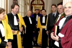 Il Presidente Ciampi tra le massime Autorità della Scuola Normale Superiore, in occasione della cerimonia di conferimento del Dottorato Honoris Causa