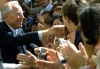 Il Presidente Ciampi al suo arrivo in città.