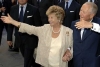 Il Presidente Ciampi con la moglie Franca all'arrivo in città