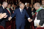 Il Presidente CIampi al suo arrivo al Teatro Marrucino per l'incontro con le Autorità Istituzionali
