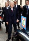 Il Presidente Ciampi al suo arrivo in Prefettura.