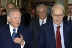 Il Presidente Ciampi accolto dal Presidente della Corte dei Conti Francesco Staderini, in occasione dell'inaugurazione dell'Anno Giudiziario per il 2006.
