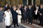 Il Presidente Ciampi con i candidati ai Premi David di Donatello, al termine della cerimonia di presentazione dei candidati per il 2006.