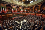 L'Aula di Montecitorio in occasione della cerimonia di giuramento del Presidente della Repubblica Sergio Mattarella 