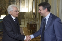 Il Presidente Sergio Mattarella accoglie Raffaele Cantone, Presidente dell'Autorità Nazionale Anticorruzione