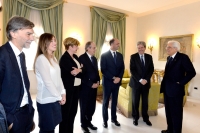 Il Presidente Sergio Mattarella con alcuni membri del Governo in occasione del prossimo Consiglio Europeo