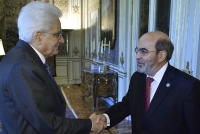 Il Presidente Sergio Mattarella accoglie Josè Graziano da Silva, Direttore Generale della FAO